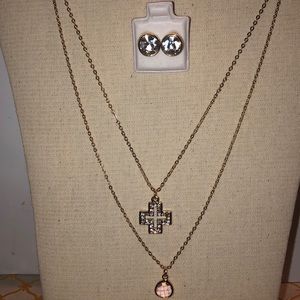 Nice & bella Beautiful Two Necklace With earrings